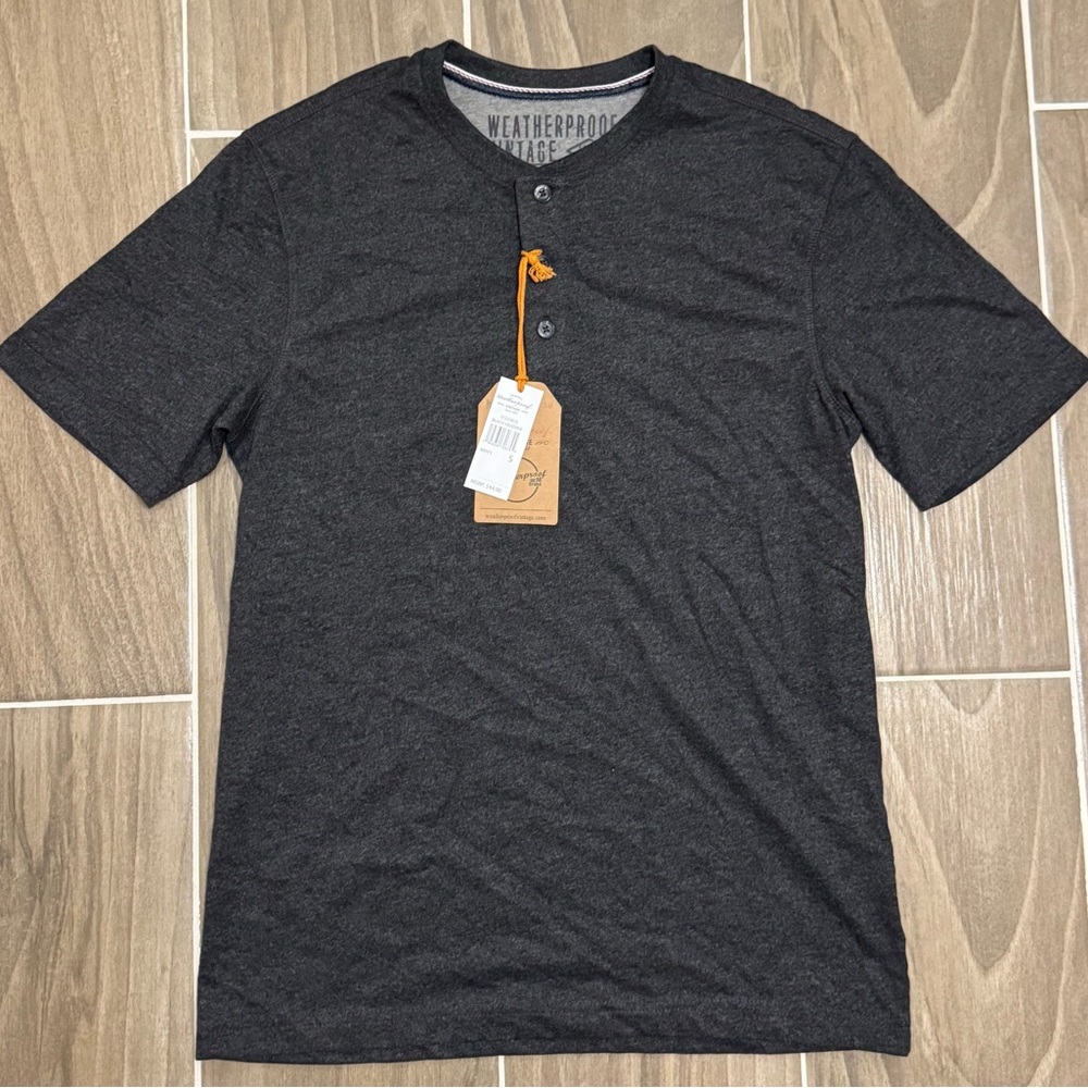 Weatherproof Men's Charcoal Short Sleeve Tee